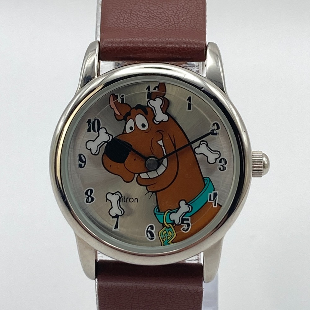 Vtg Armitron Scooby-Doo Women's Watch 26mm Silver Tone Bones New Battery SMALL
